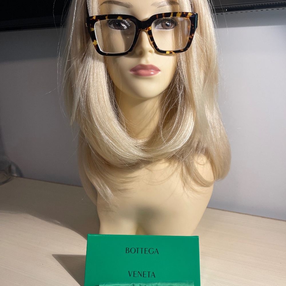 Women's  Bottega Veneta Eyeglasses- Classic Acetate Square- Made in Japan
